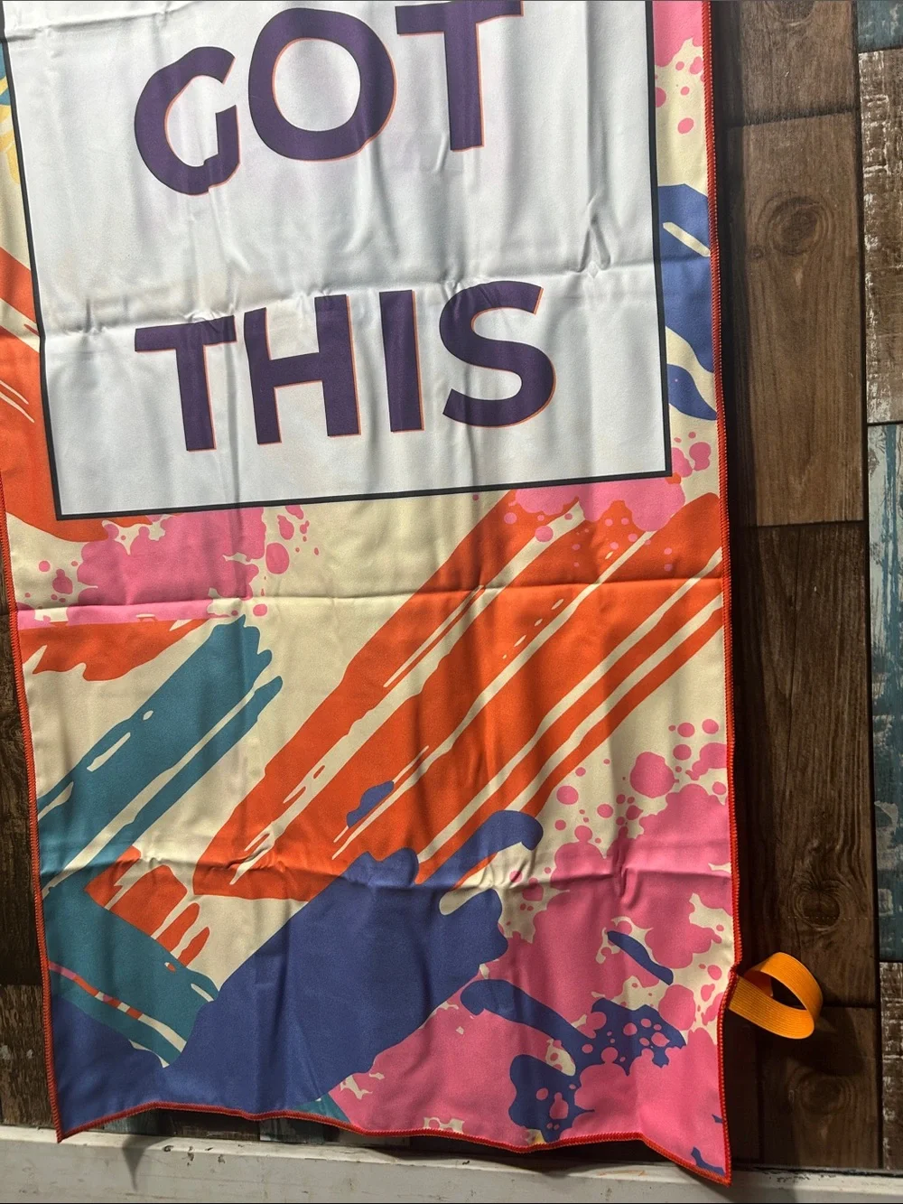 Motivational 'You Got This' workout travel Towel - Multicolor
